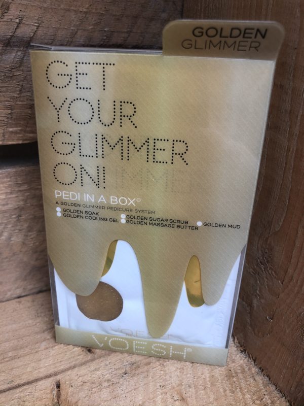 PEDI IN A BOX, – Guld glimmer