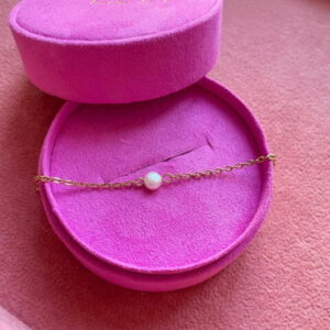 Pearl chain armbånd i guld farvet